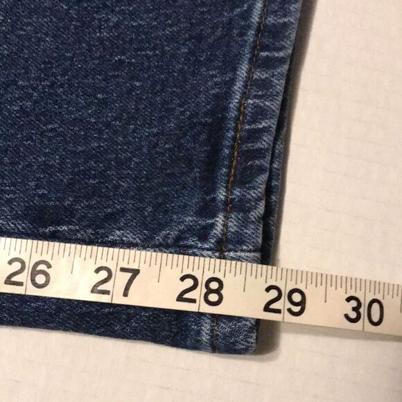 RIDERS BY LEE Tapered Leg Jeans 80's 90's Size 12 PETITE Heavy Weight Denim Y2K - Picture 10 of 10